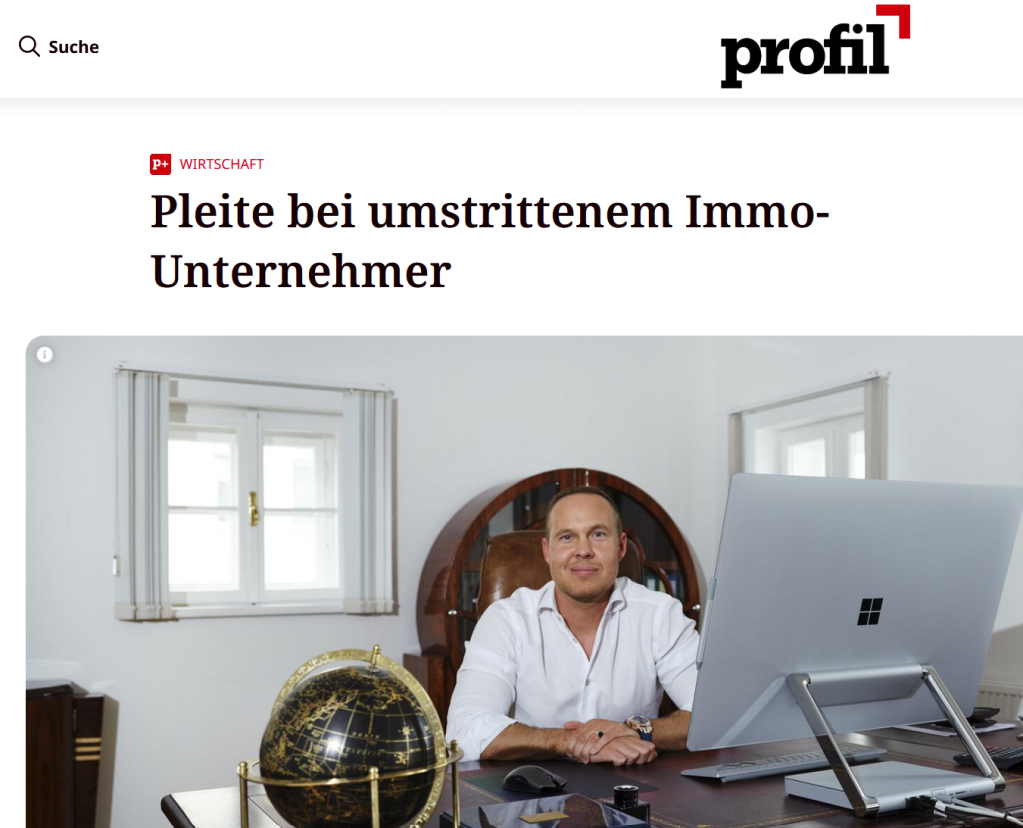 „Mini-Benko“ Lukas Neugebauer: Pleite bei umstrittenem Immo-Unternehmer