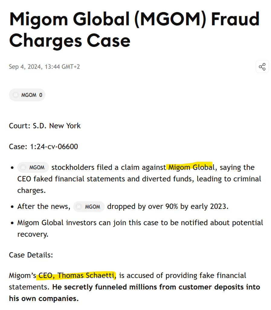 Thomas Schätti und seine Migom