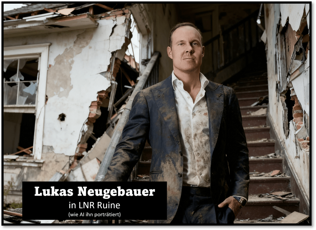 Wiener Immoblien-Spekulant Lukas Neugebauer in LNR Ruine mit teurer Uhr